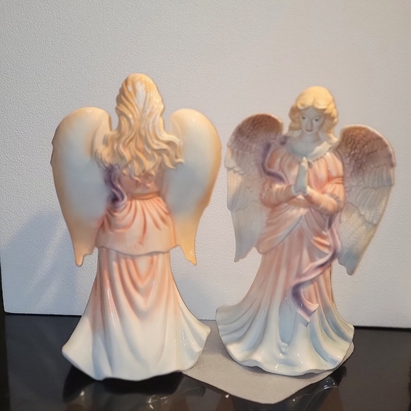 A PAIR OF VINTAGE ANGELS CHERABUN SCULPTURE FIGURINE 17" - Picture 5 of 10